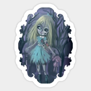 Alice in wonderland is dead Sticker